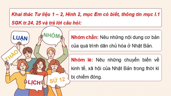 Giáo án điện tử chuyên đề Lịch sử 12 kết nối CĐ 2 Phần 1: Nhật Bản sau Chiến tranh thế giới thứ hai (1945 - 1973)