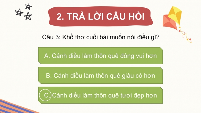 Giáo án điện tử tiếng Việt 2 kết nối Bài 21: Thả diều