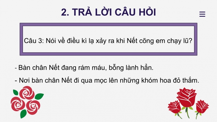 Giáo án điện tử tiếng Việt 2 kết nối Bài 25: Sự tích hoa tỉ muội