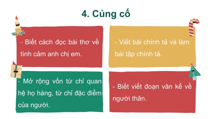 Giáo án điện tử tiếng Việt 2 kết nối Bài 26: Viết đoạn văn kể một việc người thân đã làm cho em, Đọc mở rộng