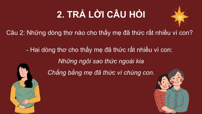 Giáo án điện tử tiếng Việt 2 kết nối Bài 27: Mẹ