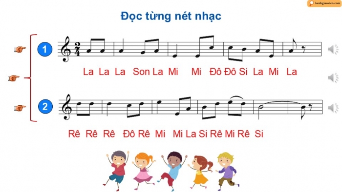 Giáo án điện tử Âm nhạc 9 cánh diều Bài 6 Tiết 1: Luyện đọc gam La thứ theo mẫu, Bài đọc nhạc số 3, Thế bấm hợp âm Rê thứ trên kèn phím, Bài hoà tấu số 3