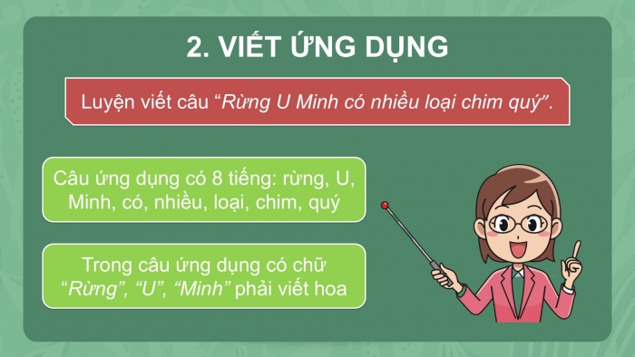 Giáo án điện tử Tiếng Việt 2 kết nối Bài 9: Chữ hoa U Ư