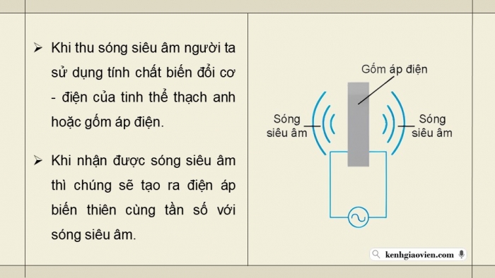 Giáo án điện tử chuyên đề Vật lí 12 kết nối Bài 7: Siêu âm