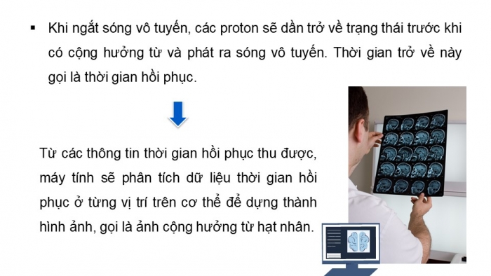 Giáo án điện tử chuyên đề Vật lí 12 kết nối Bài 8: Chụp cộng hưởng từ