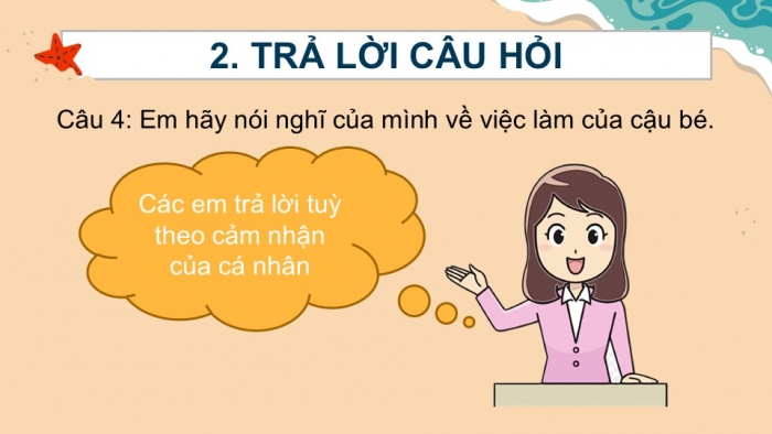 Giáo án điện tử Tiếng Việt 2 kết nối Bài 15: Những con sao biển