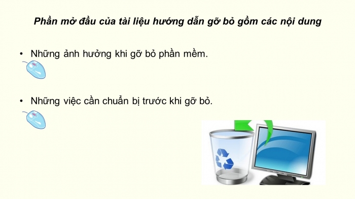 Giáo án điện tử chuyên đề Tin học ứng dụng 12 chân trời Bài 2.3: Viết tài liệu hướng dẫn cài đặt, gỡ bỏ hệ điều hành, phần mềm ứng dụng