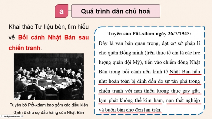 Giáo án điện tử chuyên đề Lịch sử 12 cánh diều CĐ 2 Phần I: Nhật Bản sau Chiến tranh thế giới thứ hai (1945 – 1973)