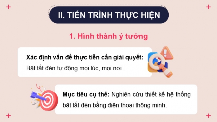 Giáo án điện tử chuyên đề Công nghệ 12 Điện - Điện tử Cánh diều Bài 6 Dự án: Nghiên cứu thiết kế hệ thống bật tắt đèn bằng điện thoại thông minh