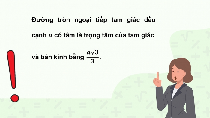 Giáo án điện tử Toán 9 chân trời Bài 1: Đường tròn ngoại tiếp tam giác. Đường tròn nội tiếp tam giác