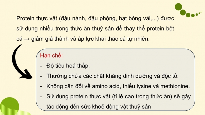 Giáo án điện tử Công nghệ 12 Lâm nghiệp - Thủy sản Kết nối Bài 18: Ứng dụng công nghệ sinh học trong bảo quản, chế biến thức ăn thủy sản