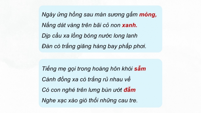 Giáo án điện tử Ngữ văn 9 cánh diều Bài 7: Tập làm thơ tám chữ