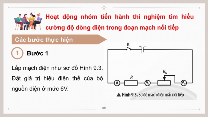 Giáo án điện tử KHTN 9 chân trời - Phân môn Vật lí Bài 9: Đoạn mạch nối tiếp