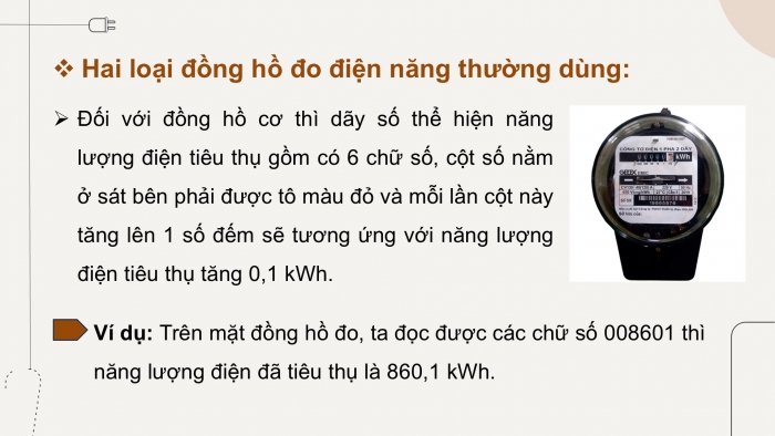 Giáo án điện tử KHTN 9 chân trời - Phân môn Vật lí Bài 11: Năng lượng điện. Công suất điện