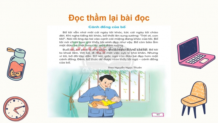 Giáo án điện tử Tiếng Việt 2 chân trời Bài 2: Đọc Cánh đồng của bố, Nghe – viết Bọ rùa tìm mẹ, Phân biệt ng/ngh, l/n, dấu hỏi/ dấu ngã