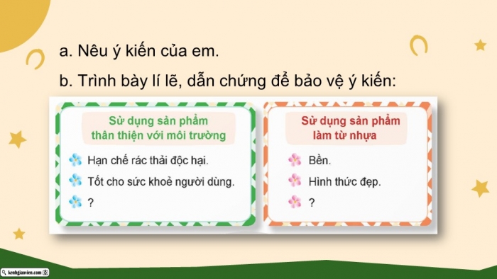 Giáo án điện tử Tiếng Việt 5 chân trời Bài 2: Thảo luận theo chủ đề Vì môi trường xanh