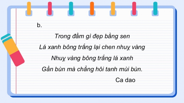 Giáo án điện tử Tiếng Việt 5 chân trời Bài 4: Biện pháp điệp từ, điệp ngữ