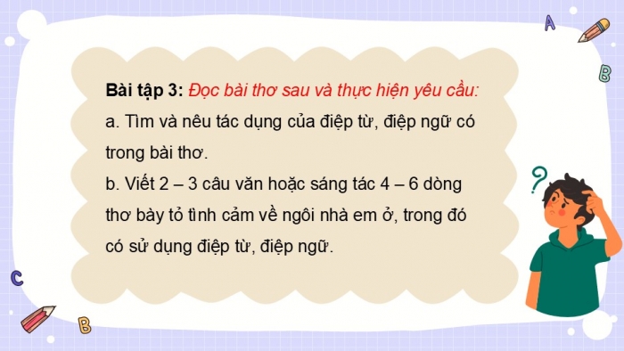 Giáo án điện tử Tiếng Việt 5 chân trời Bài 5: Luyện tập về biện pháp điệp từ, điệp ngữ