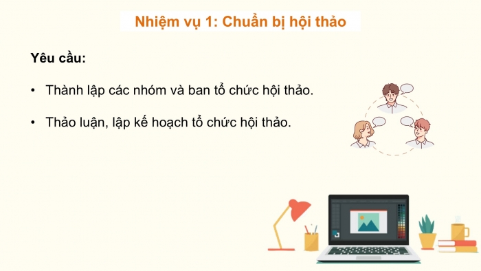 Giáo án điện tử Tin học ứng dụng 12 kết nối Bài 21: Hội thảo hướng nghiệp