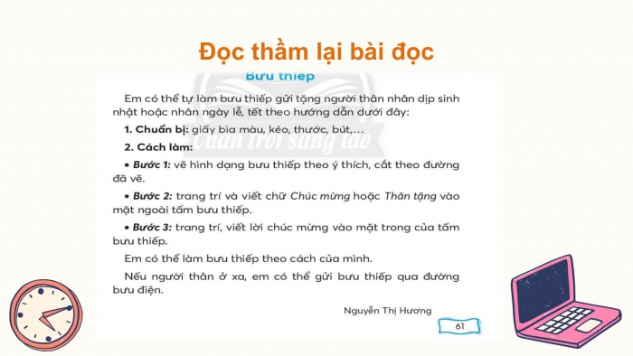 Giáo án điện tử Tiếng Việt 2 chân trời Bài 2: Đọc Bưu thiếp, Nhìn – viết Ông tôi, Phân biệt ng/ngh, iu/ưu, g/r