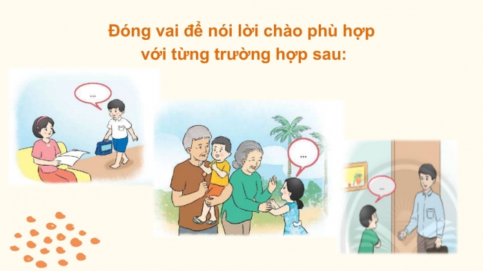 Giáo án điện tử Tiếng Việt 2 chân trời Bài 2: Mở rộng vốn từ Gia đình (tiếp theo), Nói và đáp lời chào hỏi