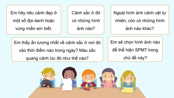 Giáo án điện tử Mĩ thuật 5 kết nối Chủ đề 6: Cảnh sắc quê hương