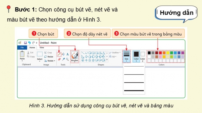 Giáo án điện tử Tin học 5 cánh diều Chủ đề E Lựa chọn 1 Bài 1: Làm quen với phần mền Paint