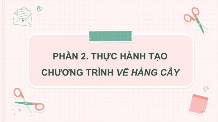 Giáo án điện tử Tin học 5 cánh diều Chủ đề F Bài 2: Thực hành tạo chương trình vẽ hình đơn giản