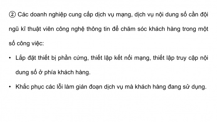 Giáo án điện tử Khoa học máy tính 12 cánh diều Bài 1: Giới thiệu nhóm nghề Dịch vụ và Quản trị trong ngành Công nghệ thông tin