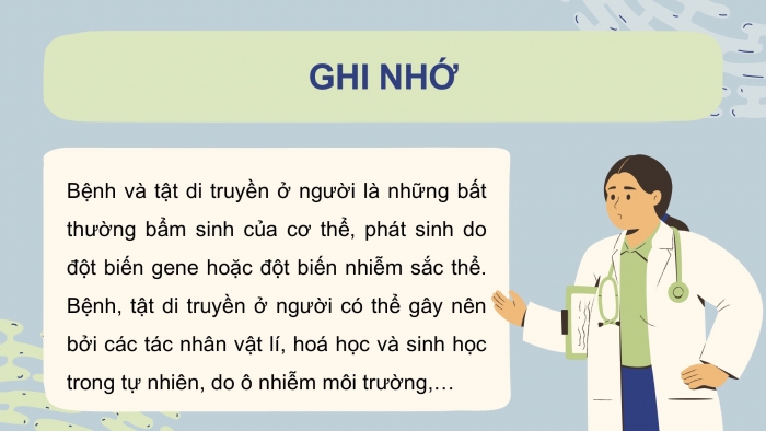 Giáo án điện tử KHTN 9 chân trời - Phân môn Sinh học Bài 44: Di truyền học với con người