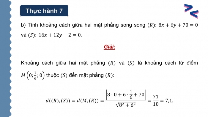 Giáo án điện tử Toán 12 chân trời Bài 1: Phương trình mặt phẳng (P2)