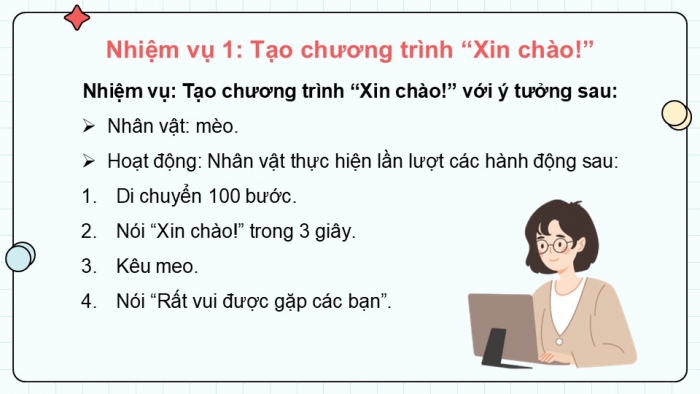 Giáo án điện tử Tin học 5 kết nối Bài 10: Cấu trúc tuần tự