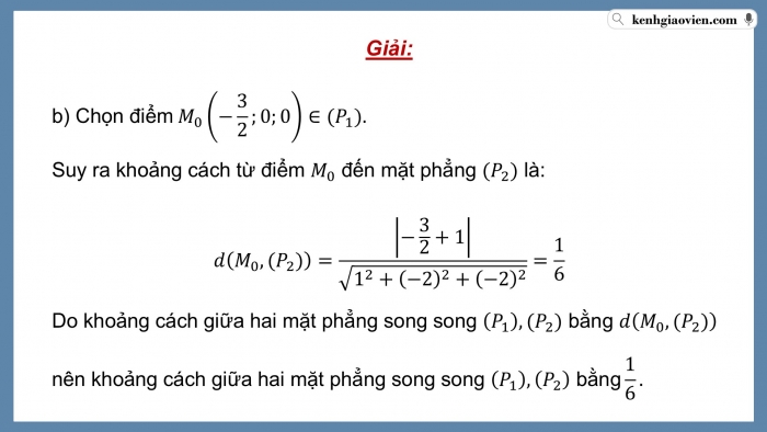 Giáo án điện tử Toán 12 cánh diều Bài 1: Phương trình mặt phẳng (P2)