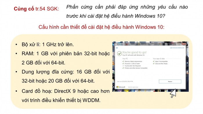 Giáo án điện tử chuyên đề Tin học ứng dụng 12 chân trời Bài 2.3: Viết tài liệu hướng dẫn cài đặt, gỡ bỏ hệ điều hành, phần mềm ứng dụng