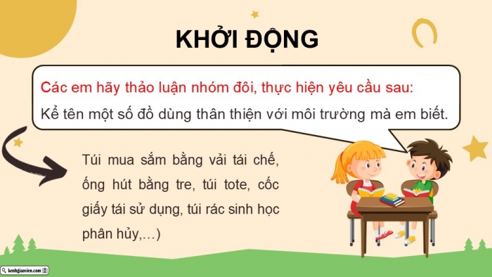 Giáo án điện tử Tiếng Việt 5 chân trời Bài 2: Thảo luận theo chủ đề Vì môi trường xanh