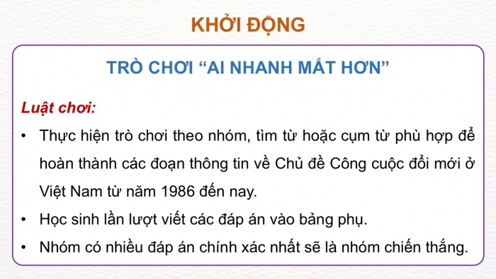 Giáo án điện tử Lịch sử 12 kết nối Thực hành Chủ đề 4