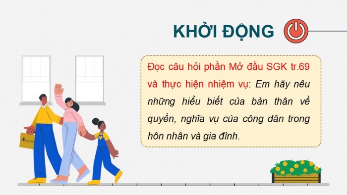 Giáo án điện tử Kinh tế pháp luật 12 chân trời Bài 10: Quyền và nghĩa vụ của công dân trong hôn nhân và gia đình