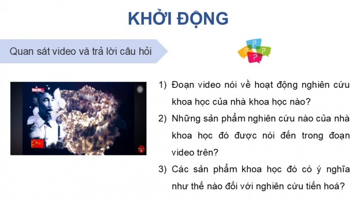 Giáo án điện tử Sinh học 12 kết nối Bài 20: Quan niệm của Darwin về chọn lọc tự nhiên và hình thành loài