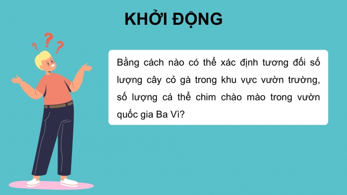 Giáo án điện tử Sinh học 12 kết nối Bài 25: Thực hành Xác định một số đặc trưng của quần thể