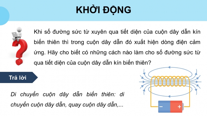 Giáo án điện tử Vật lí 12 kết nối Bài 16: Từ thông. Hiện tượng cảm ứng điện từ