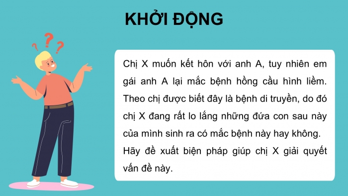 Giáo án điện tử Sinh học 12 chân trời Bài 14: Di truyền học người