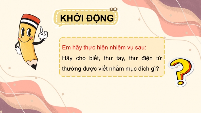 Giáo án điện tử Ngữ văn 12 cánh diều Bài 7: Viết thư trao đổi công việc hoặc một vấn đề đáng quan tâm