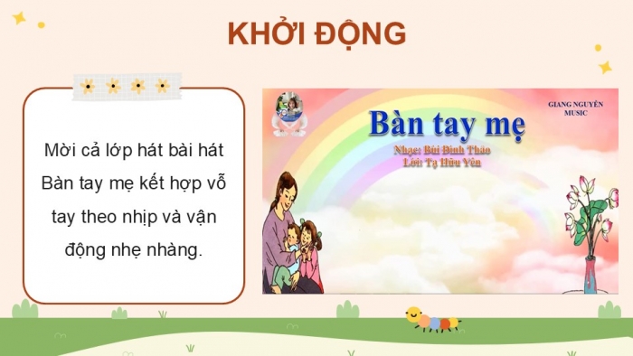 Giáo án điện tử Âm nhạc 5 cánh diều Tiết 16: Thường thức âm nhạc – Tác giả và tác phẩm Nhạc sĩ Bùi Đình Thảo, Vận dụng