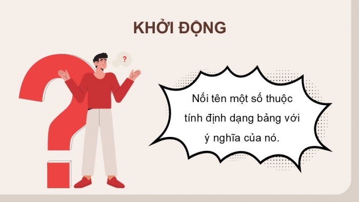 Giáo án điện tử Khoa học máy tính 12 chân trời Bài F11: Định kiểu CSS cho bảng và phần tử