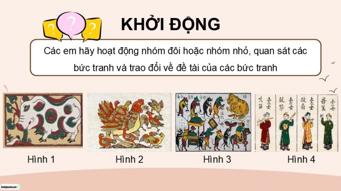 Giáo án điện tử Tiếng Việt 5 chân trời Bài 8: Tranh làng Hồ