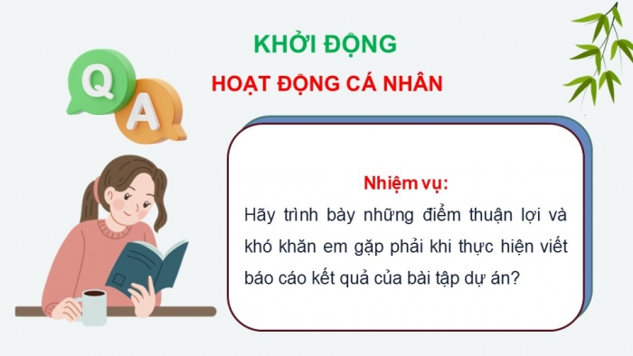 Giáo án điện tử Ngữ văn 12 kết nối Bài 6: Trình bày kết quả của bài tập dự án