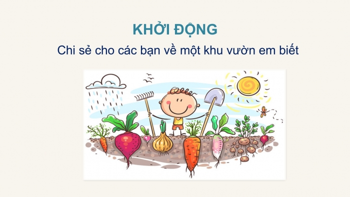 Giáo án điện tử Tiếng Việt 2 chân trời Bài 1: Đọc Khu vườn tuổi thơ