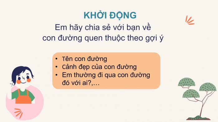 Giáo án điện tử Tiếng Việt 2 chân trời Bài 3: Đọc Con đường làng