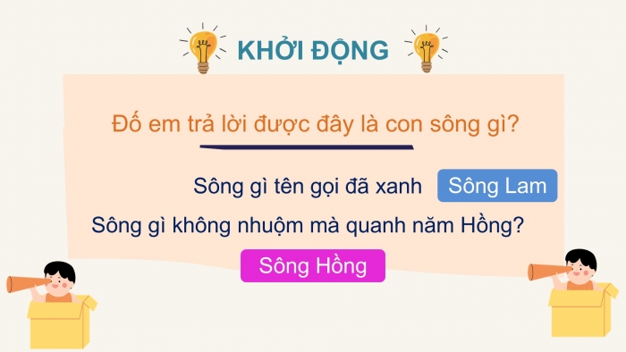 Giáo án điện tử Tiếng Việt 2 chân trời Bài 4: Đọc Sông Hương, Nghe – viết Sông Hương, Phân biệt eo/oe, iu/iêu, an/ang