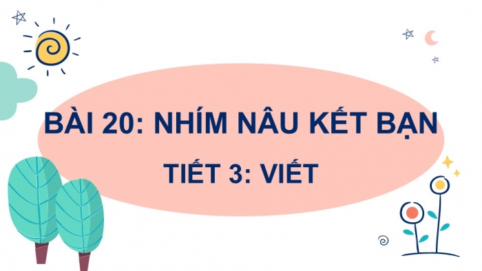 Giáo án điện tử tiếng Việt 2 kết nối Bài 20: Nghe – viết Nhím nâu kết bạn, Phân biệt g/gh, iu/ưu, iên/iêng